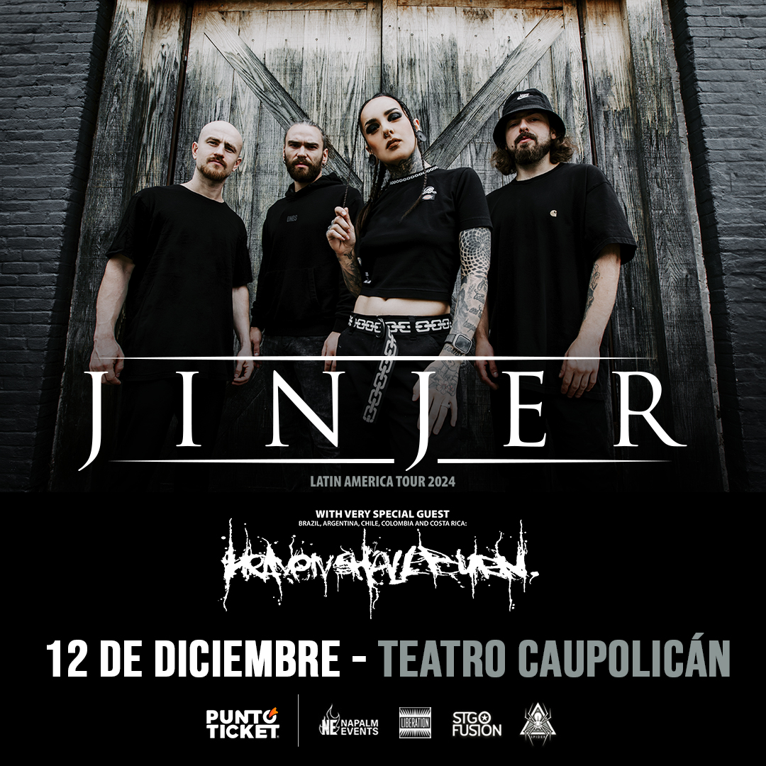 Jinjer confirma presentación en el Teatro Caupolicán para el 12 de diciembre